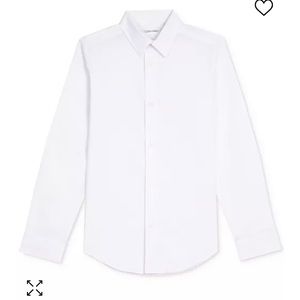 Calvin Klein Boys White Dress Shirt, size 10. Great condition.